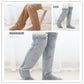 Over Knee High Fuzzy Long Socks Winter Warm Cold Leg Knee Joint Cold-proof Stockings Home Floor Sleeping Socks - Enfance-Heureuse