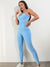 Womens Sexy Unitard One Piece Jumpsuit Spaghetti Strap Tummy Control Rompers Sleeveless Bodysuits Outfits - Enfance-Heureuse