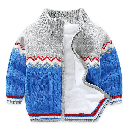 Cardigan en tricot épais pour enfants