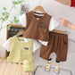 Boys Summer Suit Summer Short Sleeve Clothes - Enfance-Heureuse
