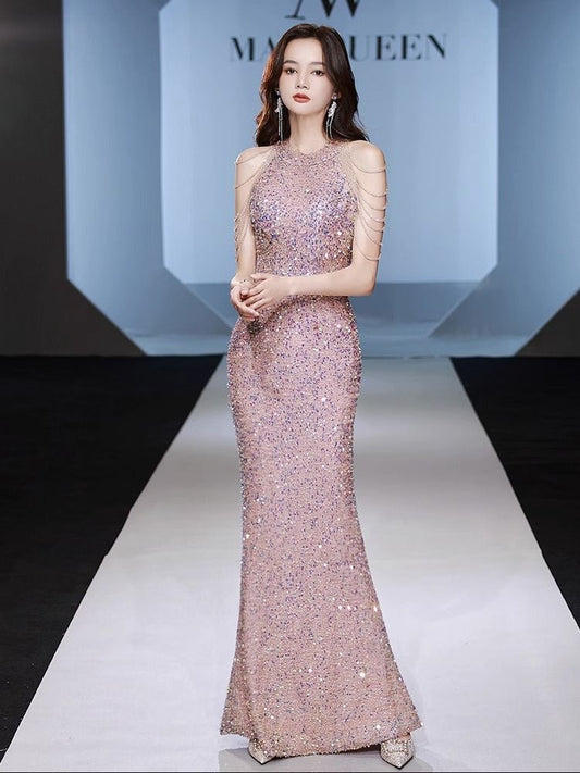 Niche High-end Ladies Host Dress - Enfance-Heureuse