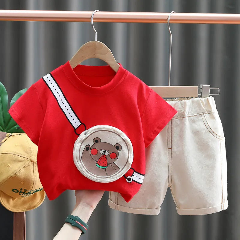 Children's Summer Clothing Sports Korean Style - Enfance-Heureuse