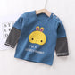 Children's Long-sleeved T-shirt Cotton Single Top - Enfance-Heureuse