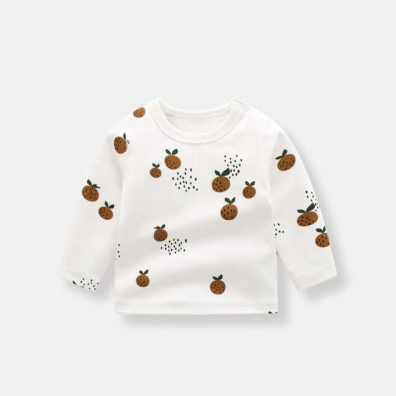 T-shirt à manches longues en coton biologique pour garçons