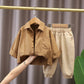 Boys Spring Clothing New Baby Child Clothes Handsome Long Sleeve Three-piece Suit - Enfance-Heureuse