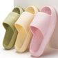 Summer EVA Slippers Solid Color Rhombus Stripe Anti-slip Slippers New Women's Home Shoes - Enfance-Heureuse