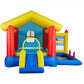8 In 1 Inflatable Bounce House With Blower Basketball Hoop Ocean Balls Ring-toss Game Target And Sticky Ball Game For Kids - Enfance-Heureuse