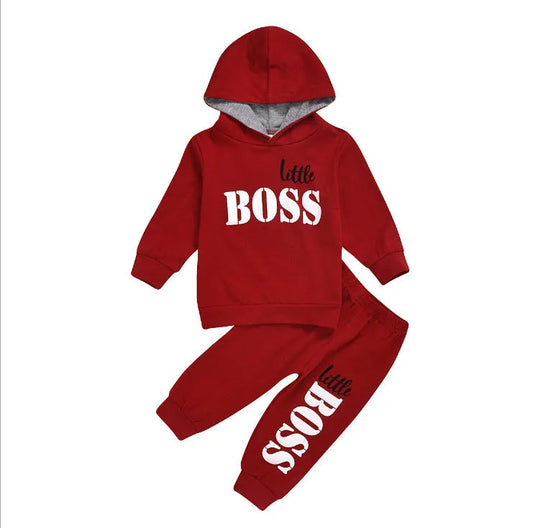 Two-piece hooded sweater and trousers - Enfance-Heureuse