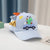 Dinosaur Car Peaked Cap Korean Style Boys And Girls Embroidery - Enfance-Heureuse