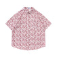 Retro Printed Shirt Short Sleeve Loose Design - Enfance-Heureuse