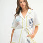 MABLE Embroidered Button Down Shirt and Shorts Set - Enfance-Heureuse