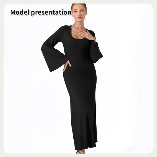 Women's Fashion Simple Solid Color Dress - Enfance-Heureuse