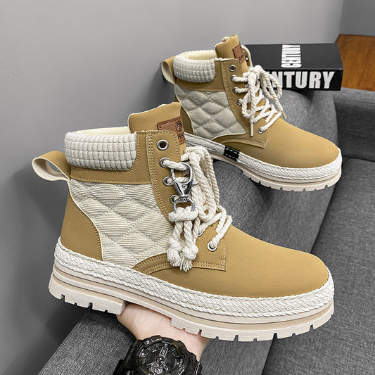 High-top Sports All-match Student Boots Platform - Enfance-Heureuse