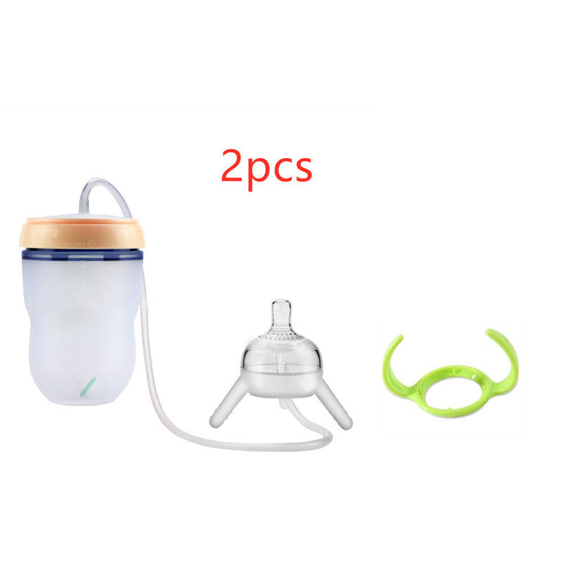 Feeding Bottle Kids Cup Children Training Silicone Sippy - Enfance-Heureuse