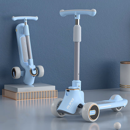 Children's Three-in-one Scooter Can Sit And Slide - Enfance-Heureuse