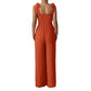 Women's High-grade Simple Camisole High-waist Wide-leg Jumpsuit - Enfance-Heureuse