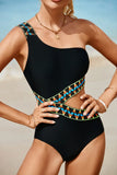 Cutout Single Shoulder One-Piece Swimwear - Enfance-Heureuse