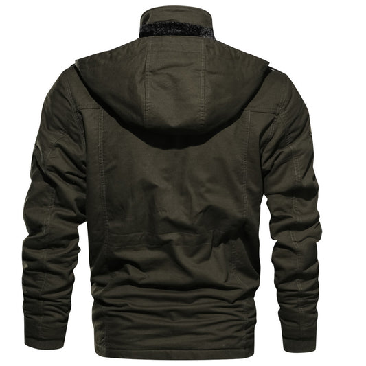 Mountainskin Men's Winter Fleece Jackets Warm Hooded Coat Thermal Thick Outerwear Male Military Jacket Mens Brand Clothing - Enfance-Heureuse