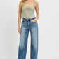 RISEN Full Size Distressed Wide Leg Jeans Plus Size - Enfance-Heureuse