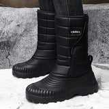 Snow Boots Outdoor Long Tube Fleece Lined Padded Warm Keeping - Enfance-Heureuse