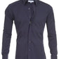 Long Sleeve Zipper Shirt With Button Design Fashion Lapel Tops For Mens Clothing - Enfance-Heureuse