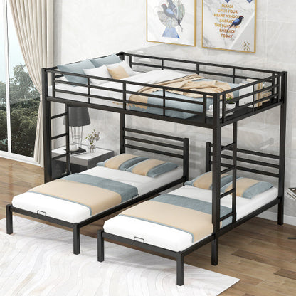 Full Over Twin Twin Size Bunk Bed With Built-in Shelf - Enfance-Heureuse