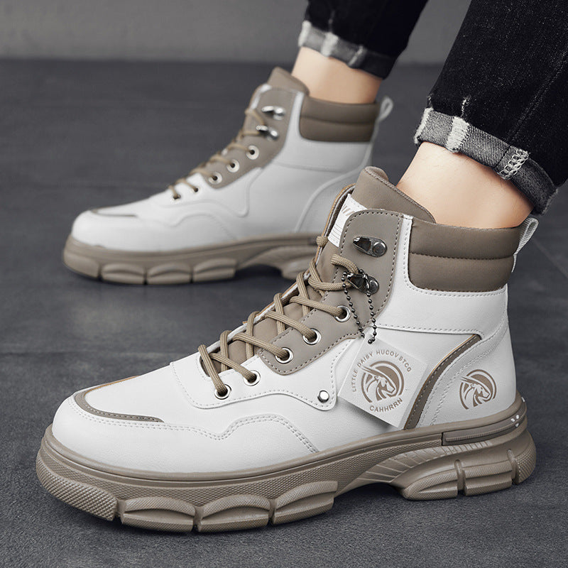 Men's Casual Trend High Top British Style Martin Boots - Enfance-Heureuse