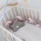 Bébé Pare-chocs lit Tresse Noeud Oreiller Coussin Pare-chocs pour Infantile cuna Bebe allumé lit Protecteur Tour de lit Chambre Décor - Enfance-Heureuse
