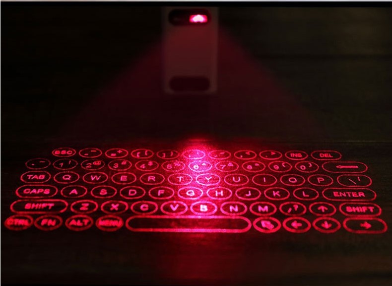 Clavier laser virtuel LEING FST, projecteur sans fil Bluetooth, clavier de téléphone pour ordinateur portable, tablette, avec fonction souris