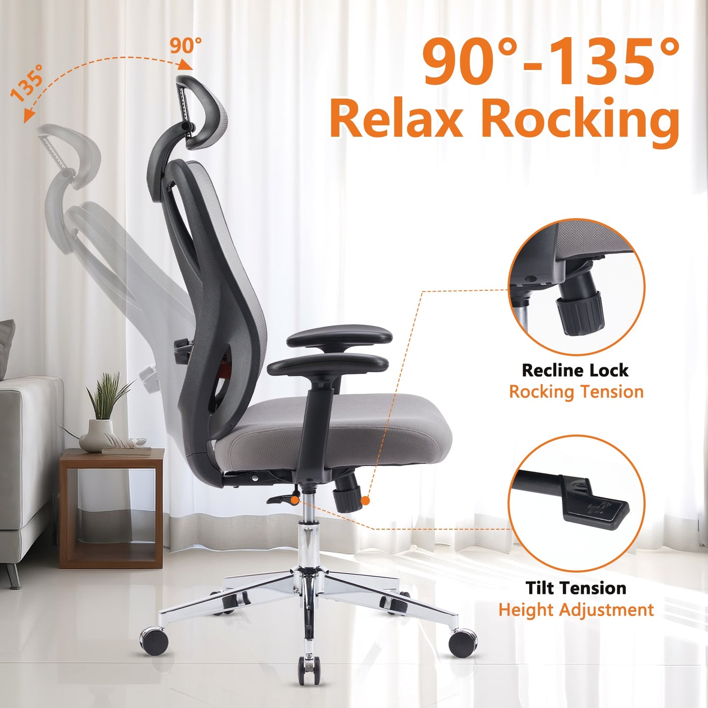Chaise de bureau ergonomique