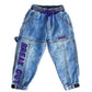 Children's Embroidered Trousers Plus Fleece Thick Pants - Enfance-Heureuse