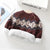 Boys and girls plus velvet thick retro knitted sweater - Enfance-Heureuse