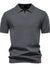 Men's Classic Textured Short Sleeve Polo Shirt - Enfance-Heureuse