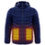Men Heated Puffer Jacket Electric Heating Coat Insulated Hood Windbreaker 9Heat Zones
