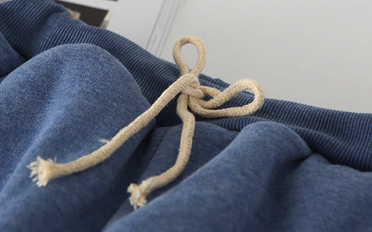 Lamb velvet padded sweatpants - Enfance-Heureuse