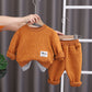Children's Fashion Spring Long-sleeved Sweater Two-piece Set - Enfance-Heureuse