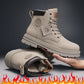 Men's Fashion Seven-hole Fleece-lined Durable Wear-resistant Overalls Boots - Enfance-Heureuse