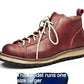 Men's Vintage Leather Big Toe Martin Boots - Enfance-Heureuse