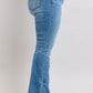 Judy Blue HW Tummy Control Vintage Wash Side Slit Slim Boot Jeans - Enfance-Heureuse