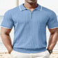 Fashion Men's Polo Shirt V-neck Business T-shirt - Enfance-Heureuse