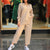 Women's Fashion Casual Lapel Long Sleeve Shirt Casual Pants Suit - Enfance-Heureuse