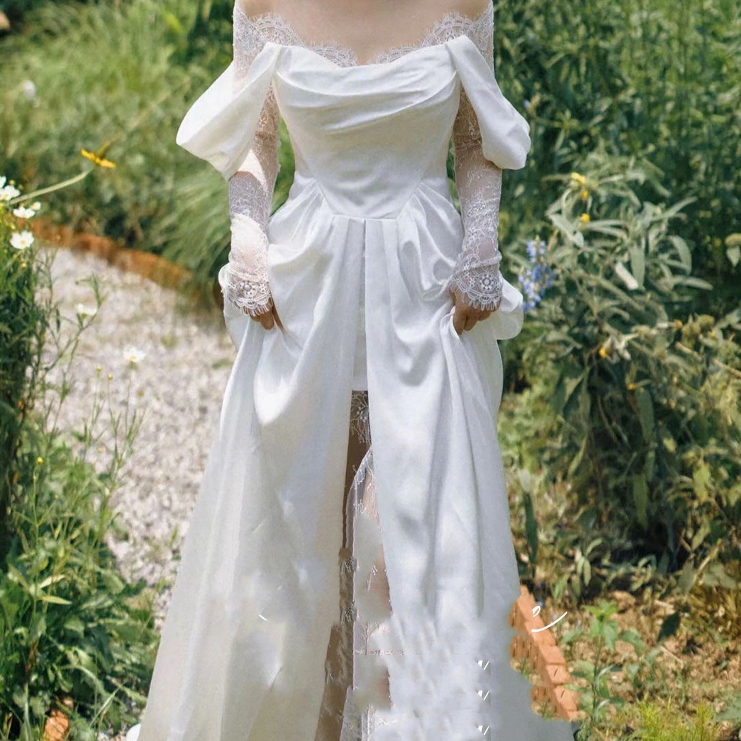 Gauze Dress Bride French Girl - Enfance-Heureuse