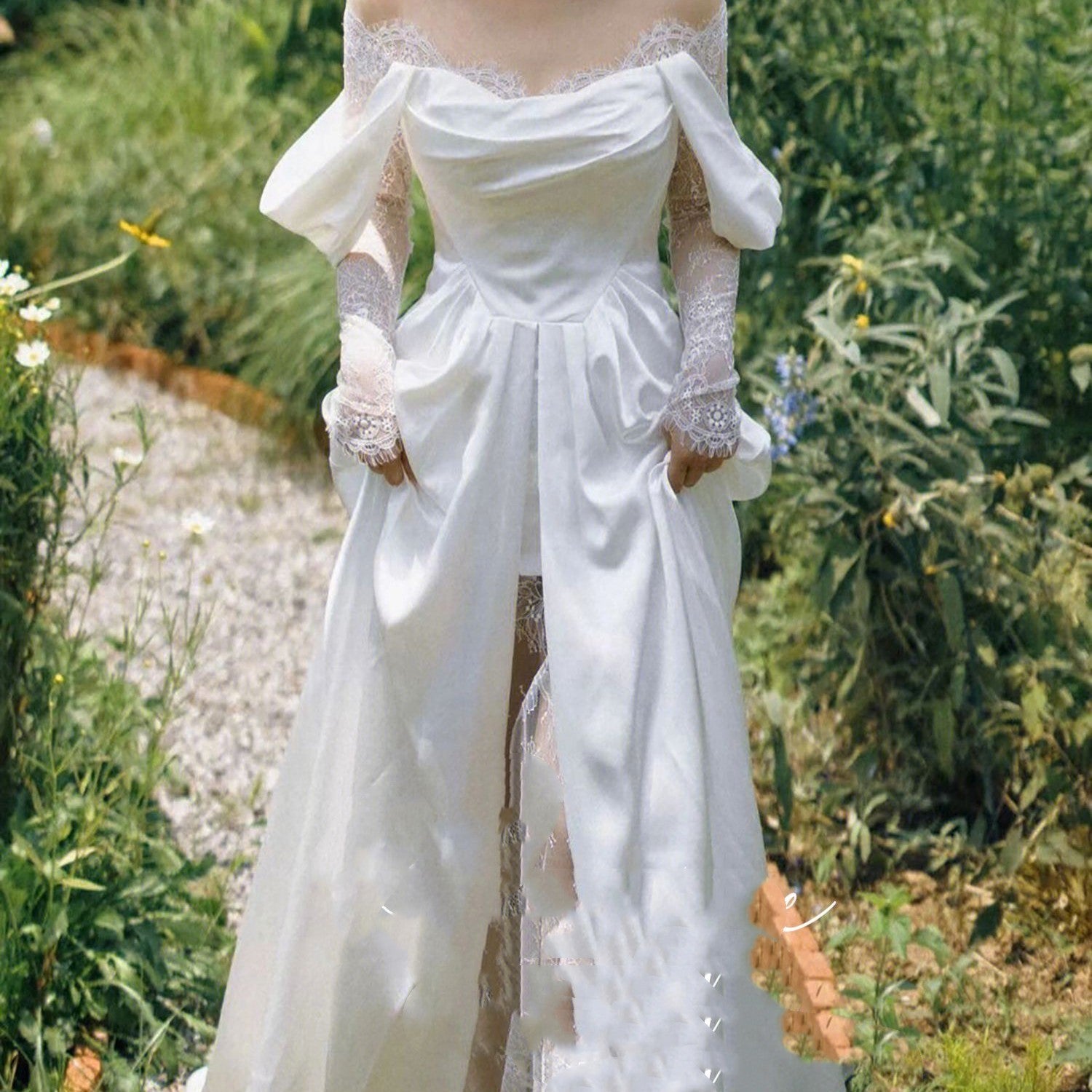Gauze Dress Bride French Girl - Enfance-Heureuse