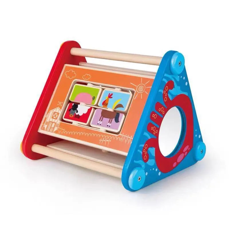 Caja de juego triangular de iluminación, juguetes educativos para edades tempranas
