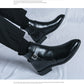 Men's British Style Fashion High-top Leather Shoes Side Zipper Mid-Top Martin Boots - Enfance-Heureuse