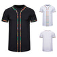 Men's Short-sleeved Shirt Multicolor Printing Round Neck - Enfance-Heureuse