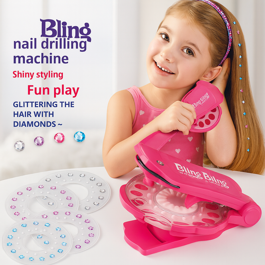 DIY Nail Diamond Hair Beauty & Fashion Makeup Girl Hair Tool Beads Sticker Doll Pretend Play Toy Girl Dressing Birthday Gift