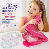 DIY Nail Diamond Hair Beauty & Fashion Makeup Girl Hair Tool Beads Sticker Doll Pretend Play Toy Girl Dressing Birthday Gift