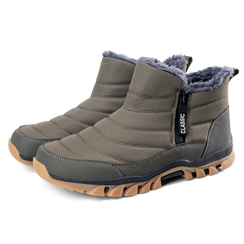 Winter And Spring Warmth Retention Material Non-slip Hiking Shoes - Enfance-Heureuse