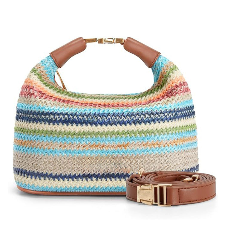 Simple Casual All-match Straw Shoulder Bag Crossbody Women's Bag - Enfance-Heureuse